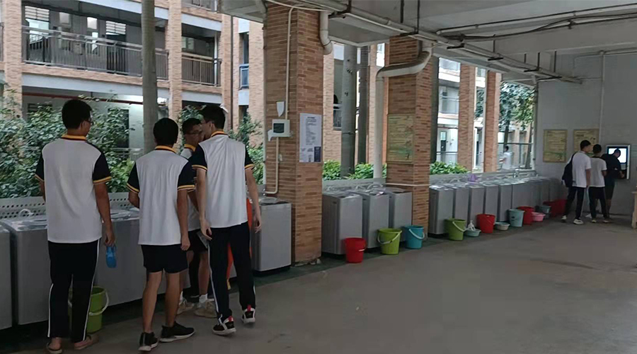 好評續(xù)單！江門一中學(xué)校持續(xù)追加共享洗衣機！