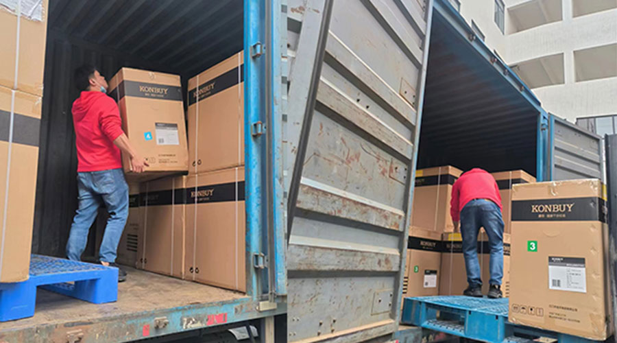 整裝待發(fā)！客戶50臺(tái)衣物烘干機(jī)裝柜完畢