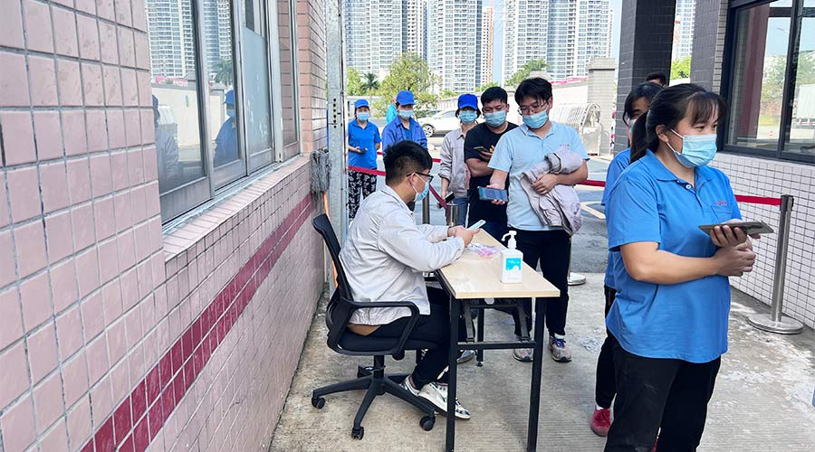 迅速防疫！金環(huán)電器積極配合醫(yī)護(hù)人員上門測(cè)核酸！