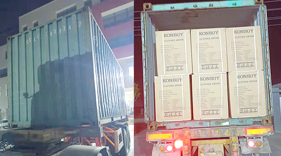 國內(nèi)外市場“兩開花”！康標(biāo)滾筒干衣機(jī)出貨到國外