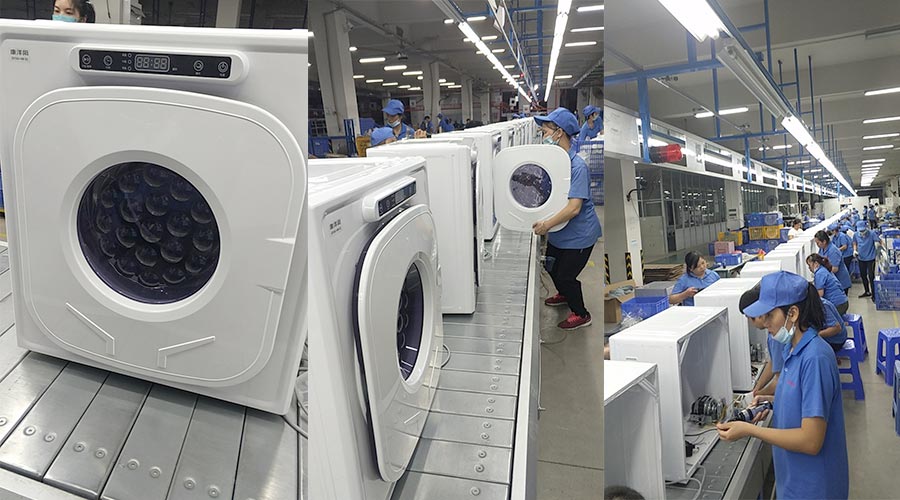 現(xiàn)場(chǎng)圖示！家用干衣機(jī)工廠生產(chǎn)線組成