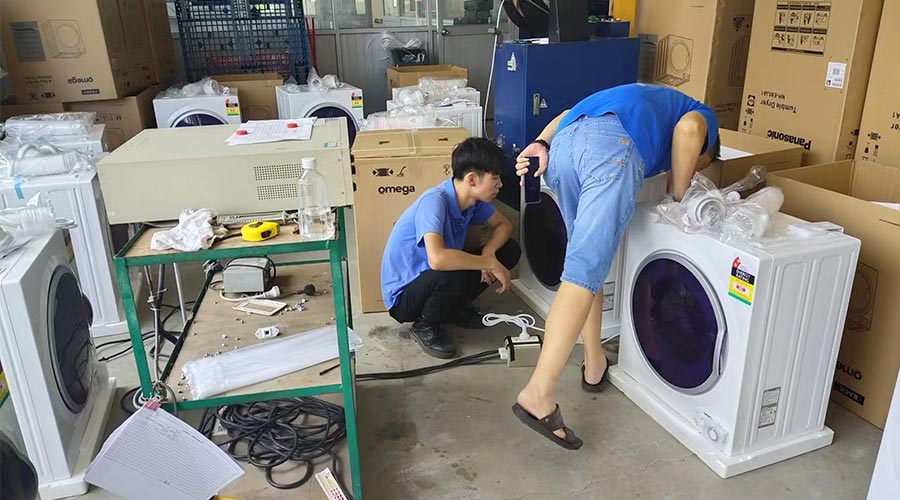 驗貨省心省力！澳洲omega客戶稱贊衣物烘干機(jī)代工質(zhì)量高