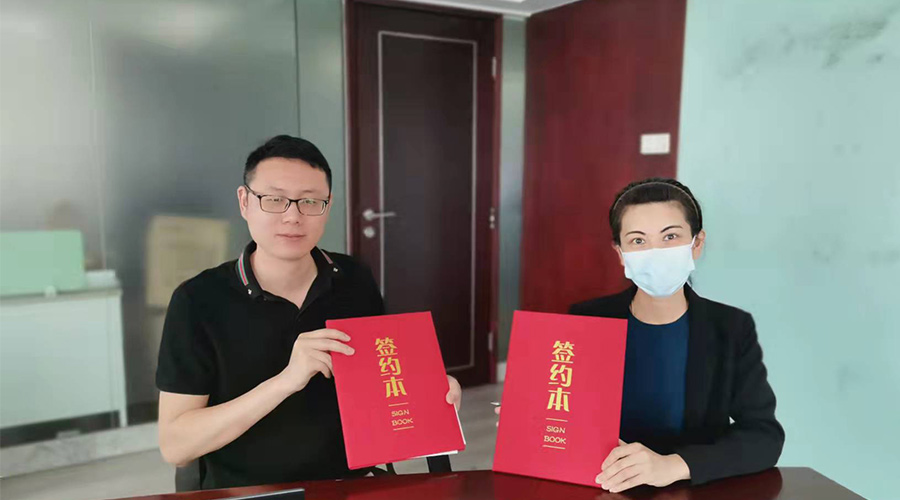 祝賀！金環(huán)電器與寧波某品牌電商客戶再次合作，簽約成功！