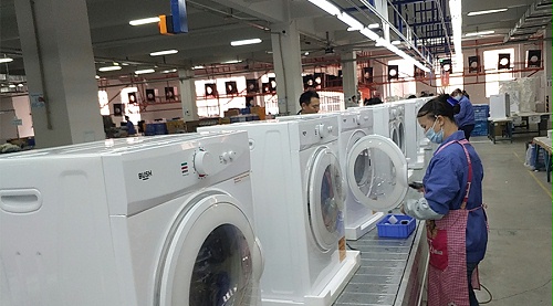 年底繁忙！金環(huán)電器全力保障英國Argos客戶滾筒干衣機(jī)生產(chǎn)